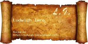 Ludwigh Imre névjegykártya